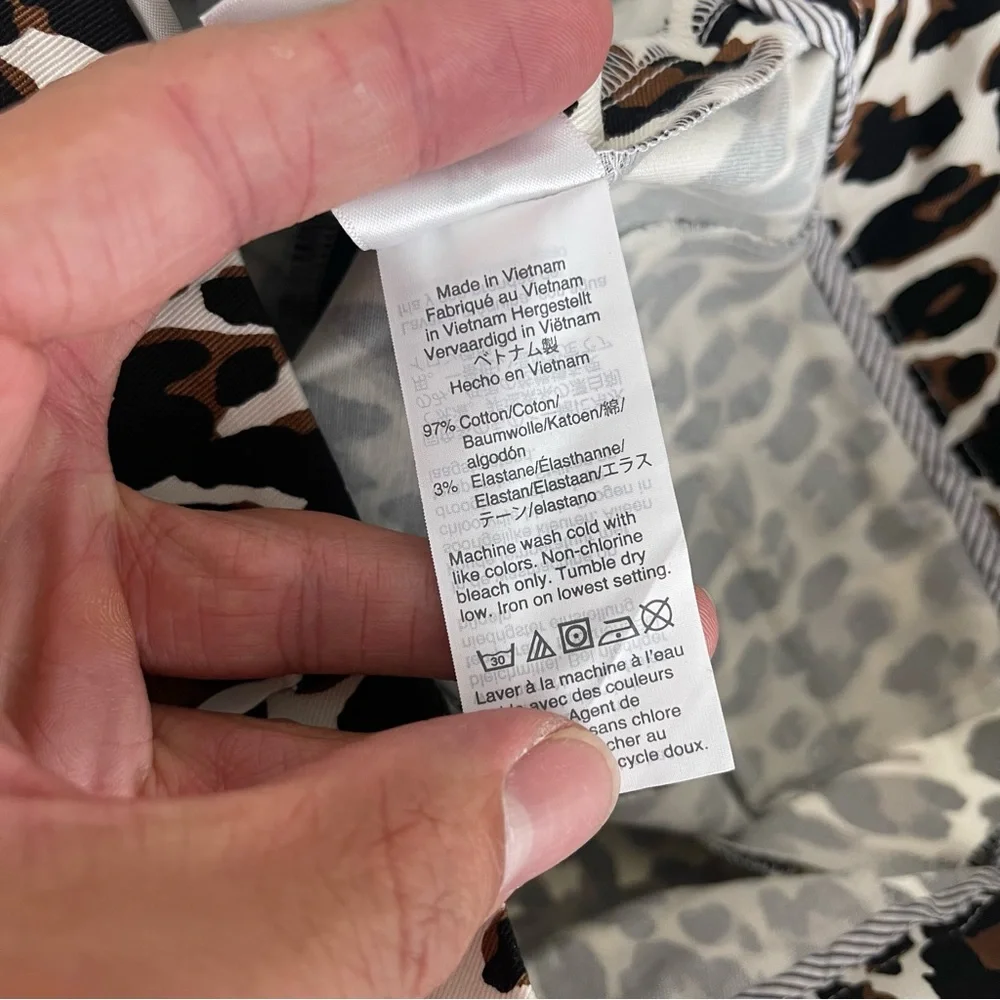 J. Crew Tall High Rise Remi Pant in Leopard Print